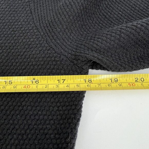 prAna Figaro Sweater Dress S Black Stretch Midi Spring Side Slit Stretch - Picture 10 of 11